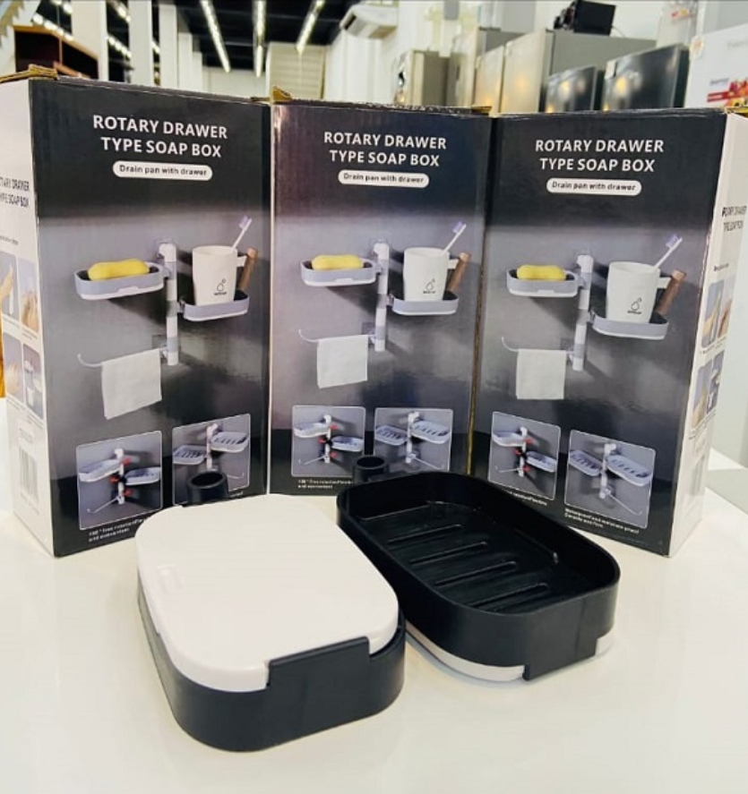 ROTARY DRAWER TYPE SOAP BOX
