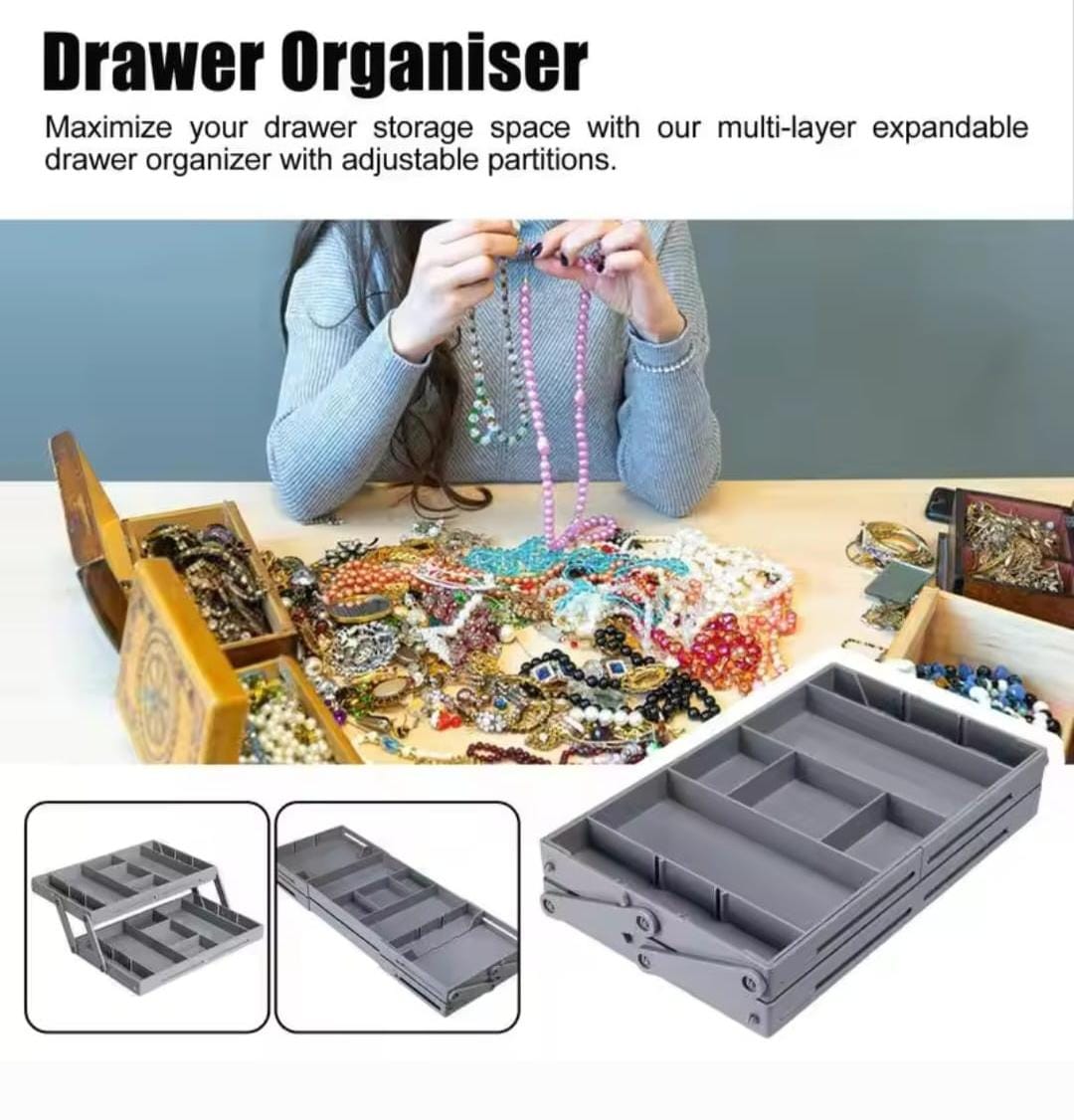 MULTI-LAYER EXPANDABLE DRAWER ORGANIZER