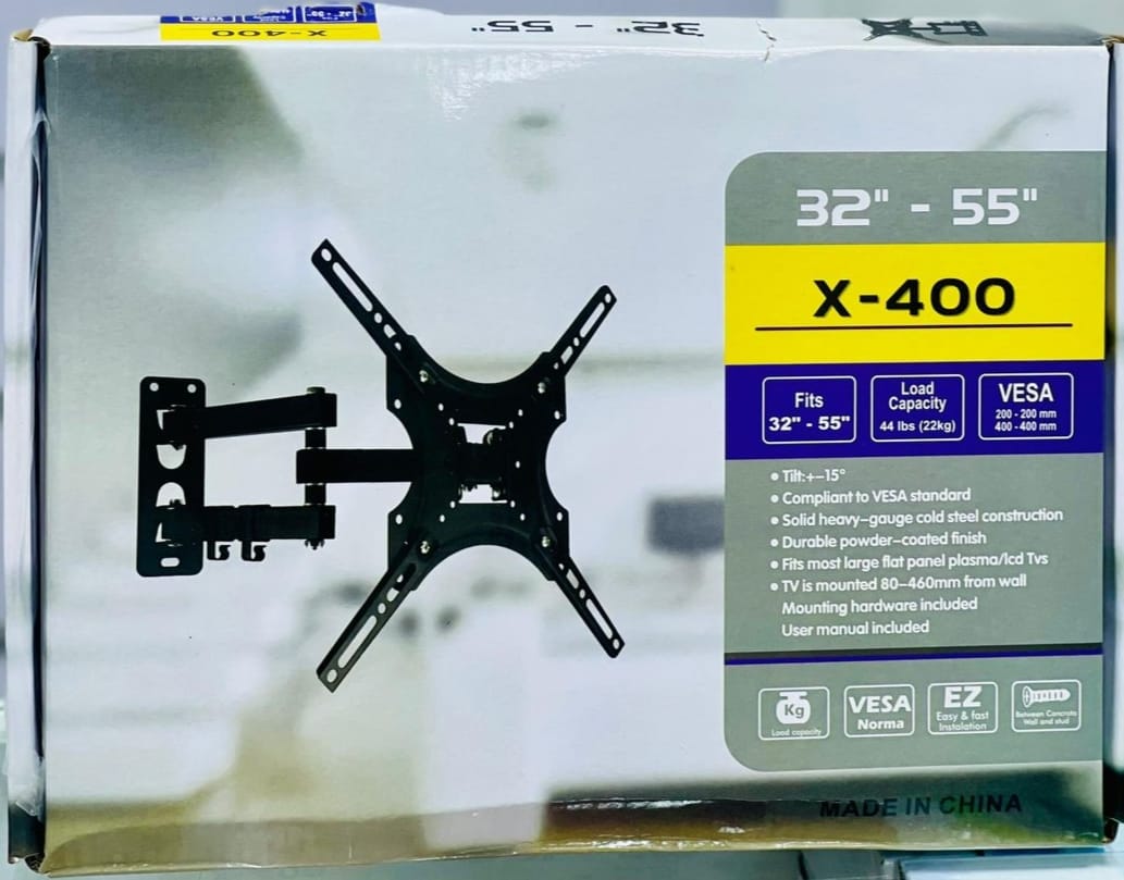 TV WALL MOUNT BRACKET FULL MOTION X-400 32”-55”