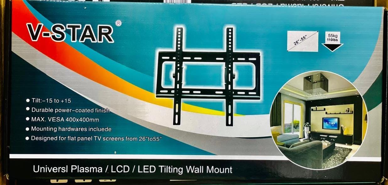 TV TILT WALL MOUNT V-STAR 26”-55”